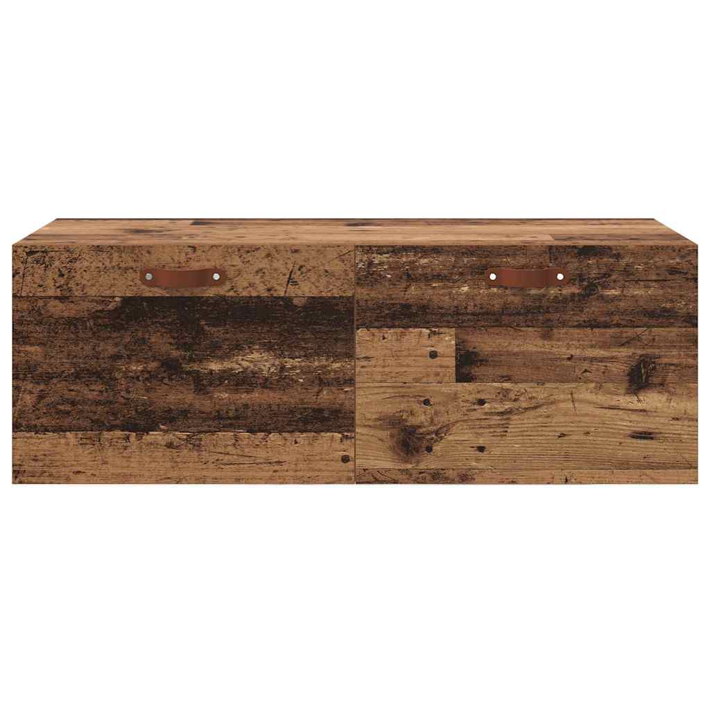 Nástěnná Skříň 100 X 36,5 X 35 Cm Kompozitní Dřevo Staré Dřevo