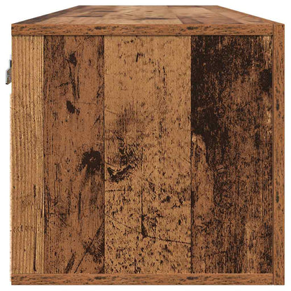 Nástěnná Skříň 100 X 36,5 X 35 Cm Kompozitní Dřevo Staré Dřevo