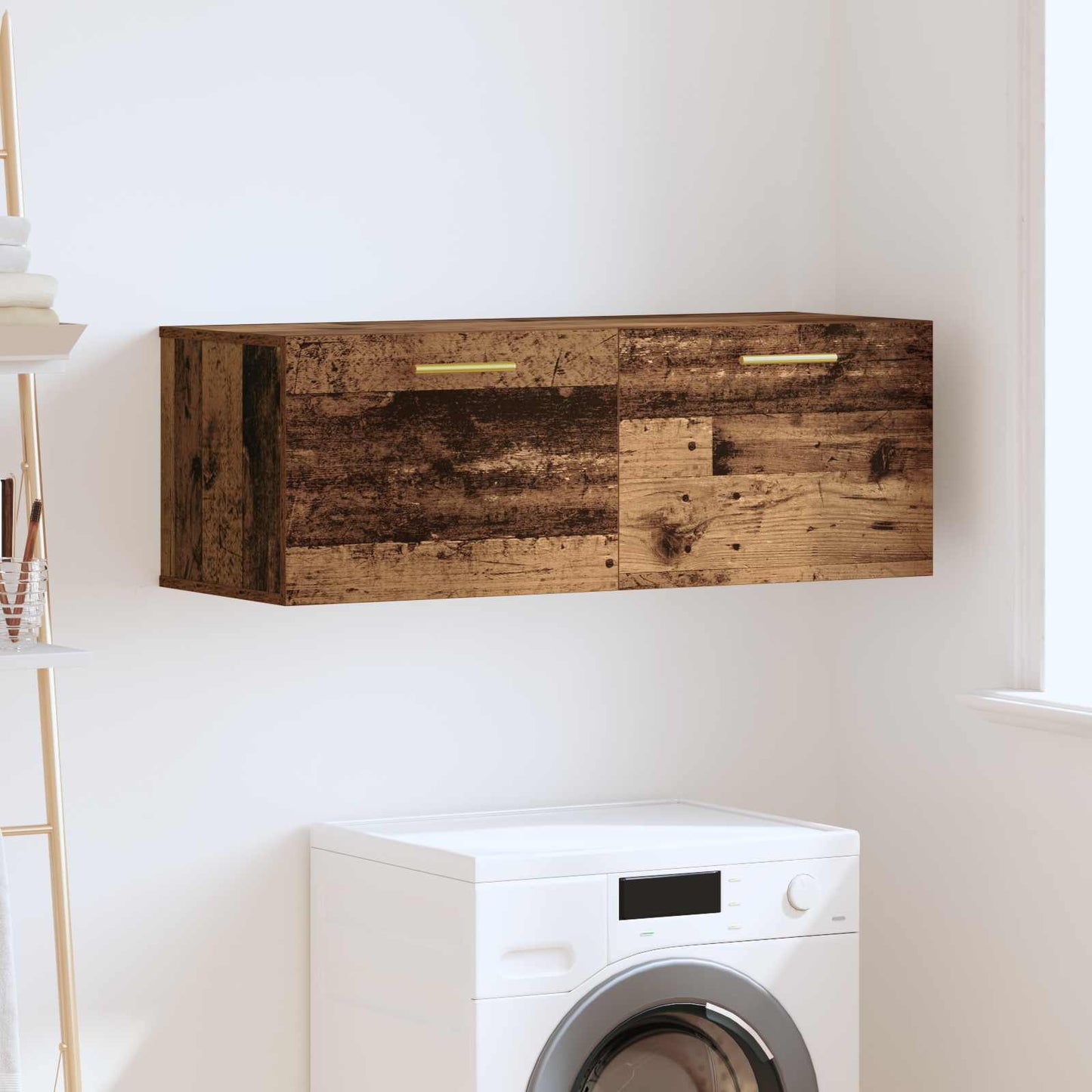 Nástěnná Skříňka 100 X 36.5 X 35 Cm Kompozitní Dřevo