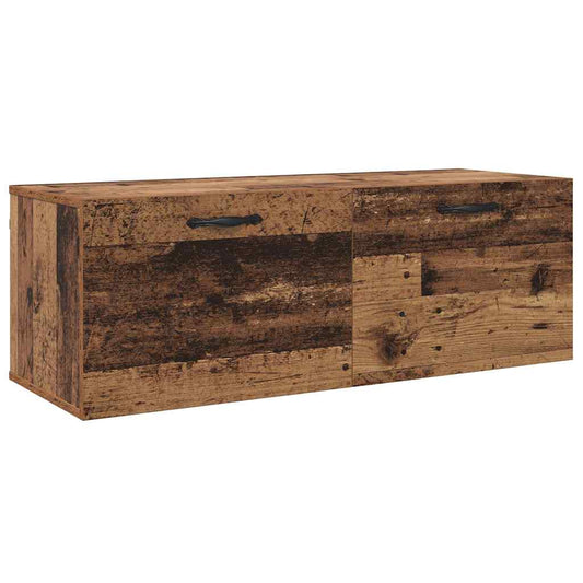 Nástěnná Skříň 100 X 36,5 X 35 Cm Kompozitní Dřevo Staré Dřevo