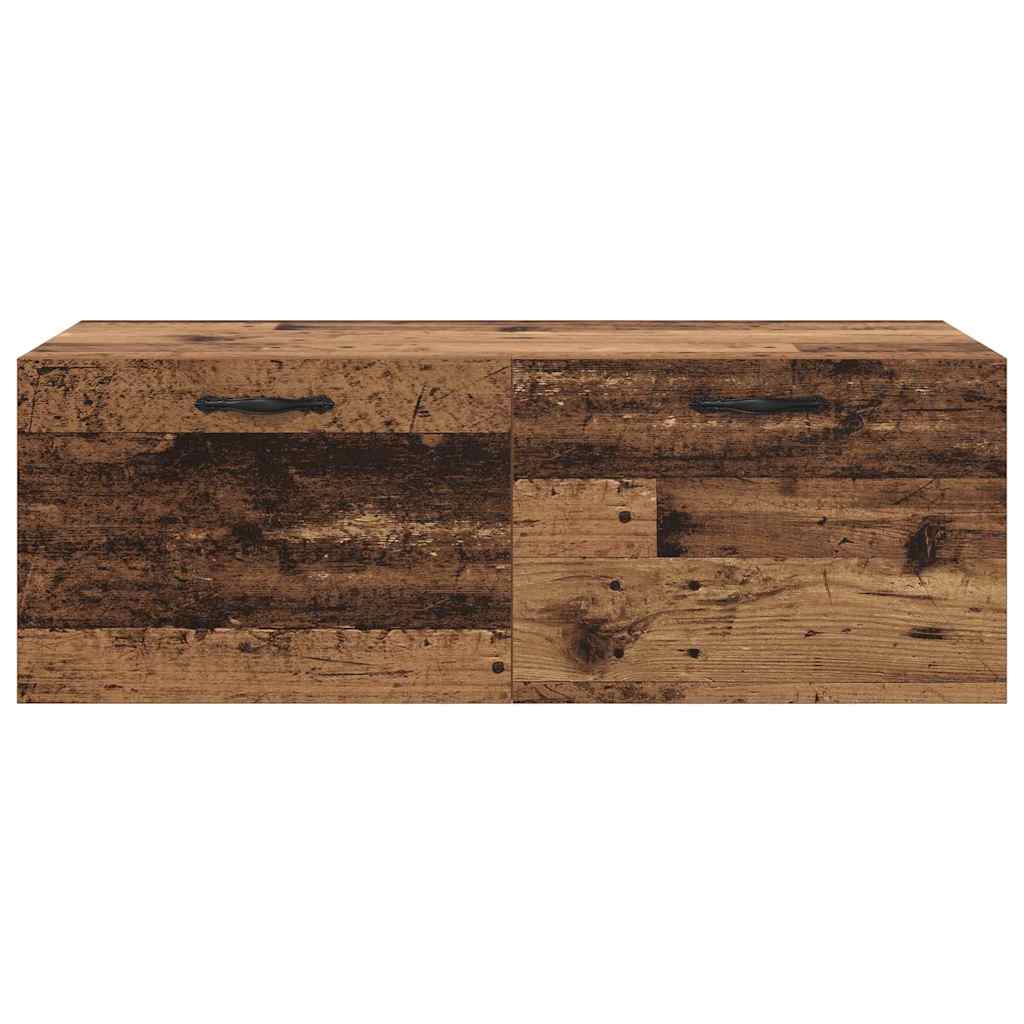 Nástěnná Skříň 100 X 36,5 X 35 Cm Kompozitní Dřevo Staré Dřevo