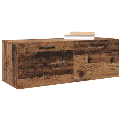 Nástěnná Skříň 100 X 36,5 X 35 Cm Kompozitní Dřevo Staré Dřevo