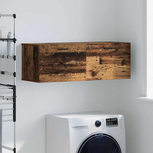 Nástěnná Skříň 100 X 36,5 X 35 Cm Kompozitní Dřevo Staré Dřevo
