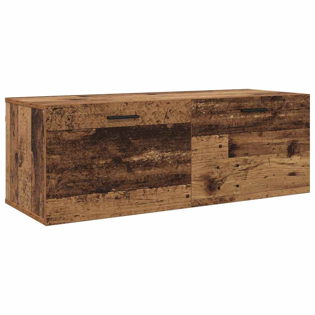 Nástěnná Skříň 100 X 36,5 X 35 Cm Kompozitní Dřevo Staré Dřevo