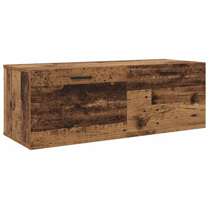 Nástěnná Skříň 100 X 36,5 X 35 Cm Kompozitní Dřevo Staré Dřevo
