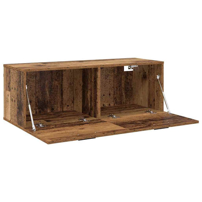 Nástěnná Skříň 100 X 36,5 X 35 Cm Kompozitní Dřevo Staré Dřevo