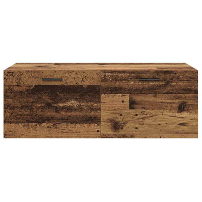 Nástěnná Skříň 100 X 36,5 X 35 Cm Kompozitní Dřevo Staré Dřevo