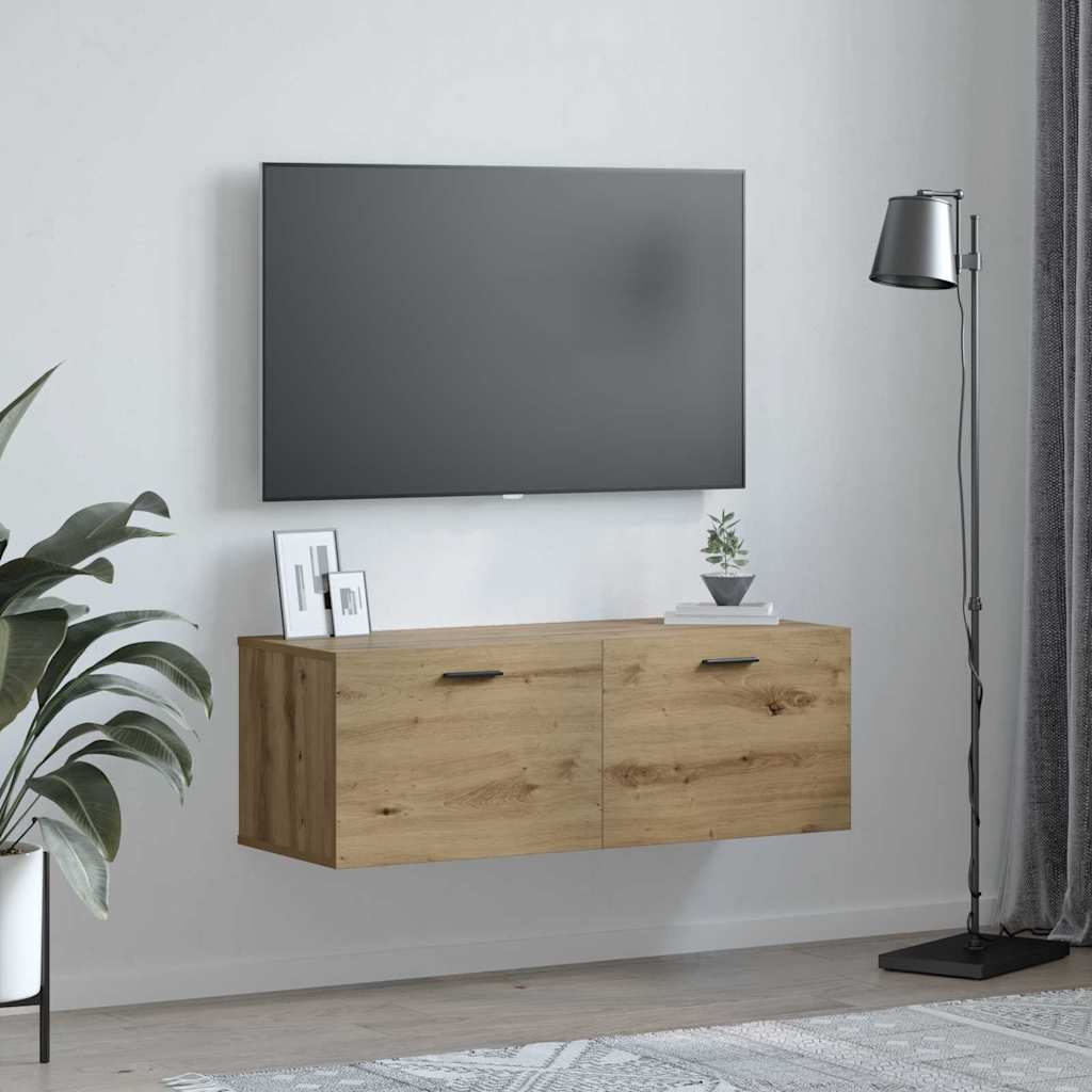 Nástěnná Skříň 100 X 36,5 X 35 Cm Kompozitní Dřevo