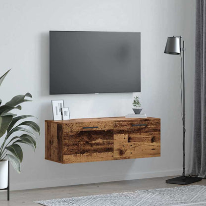 Nástěnná Skříňka 100 X 36.5 X 35 Cm Kompozitní Dřevo