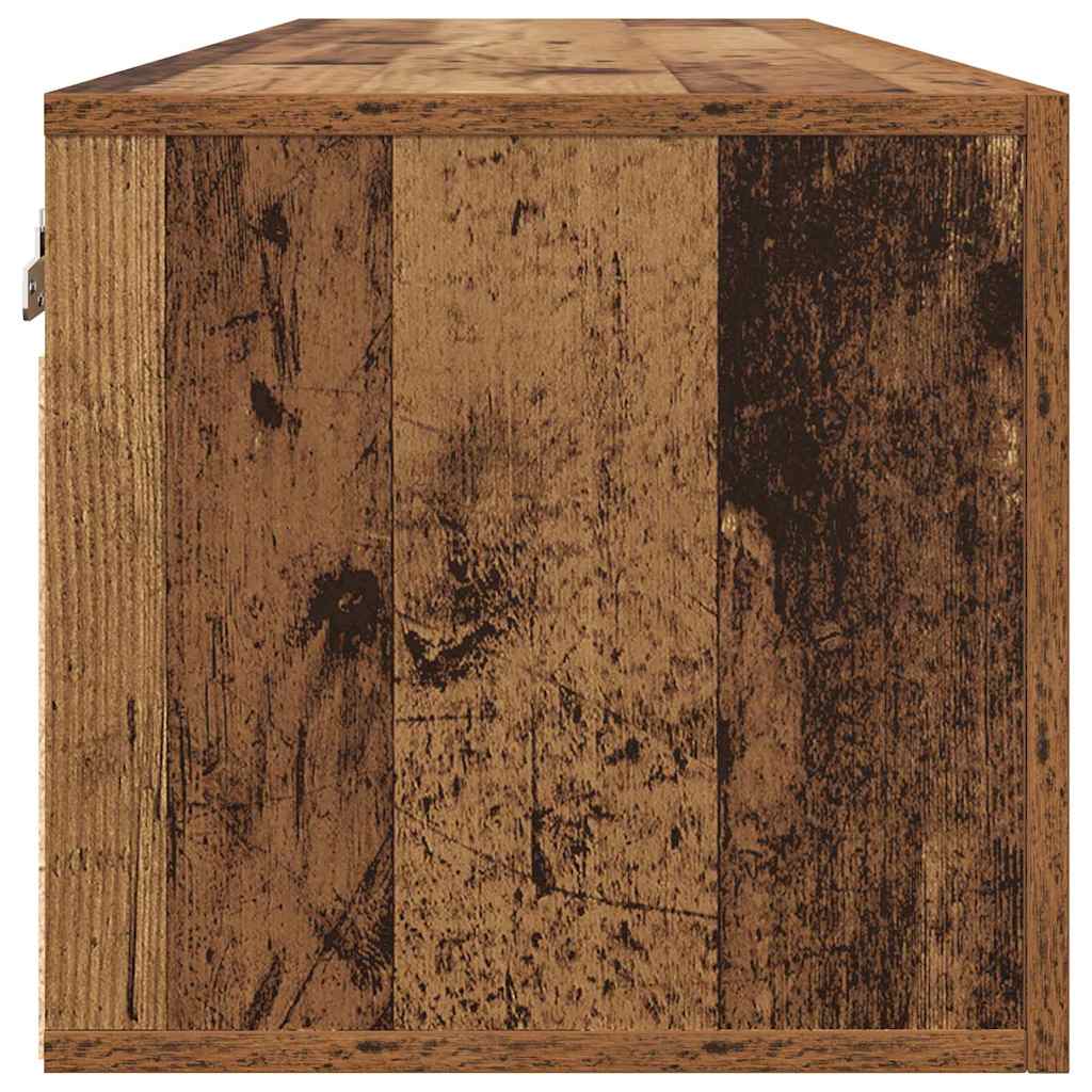 Nástěnná Skříňka 100 X 36.5 X 35 Cm Kompozitní Dřevo