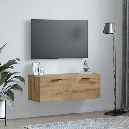 Nástěnná Skříňka 100 X 36.5 X 35 Cm Kompozitní Dřevo