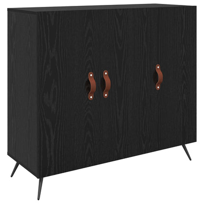 Servírovací Skříň Černý Dub 89,5 X 34 X 80 Cm Kompozitní Dřevo