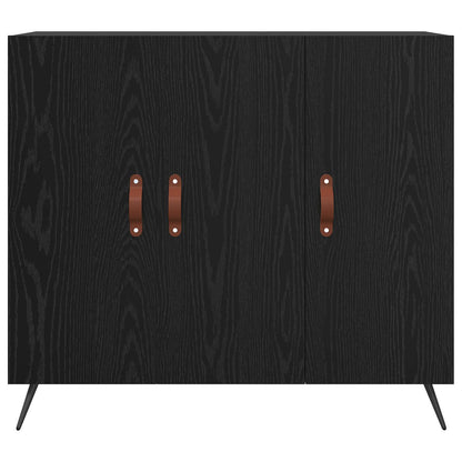 Servírovací Skříň Černý Dub 89,5 X 34 X 80 Cm Kompozitní Dřevo