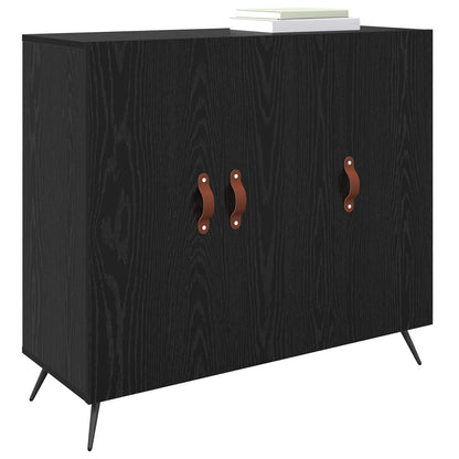 Servírovací Skříň Černý Dub 89,5 X 34 X 80 Cm Kompozitní Dřevo