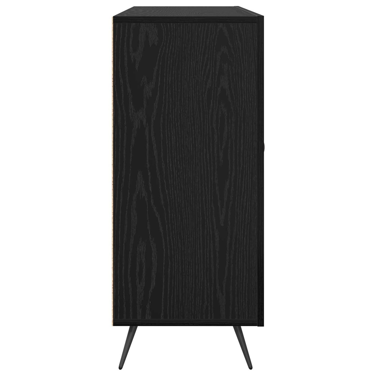 Servírovací Skříň Černý Dub 89,5 X 34 X 80 Cm Kompozitní Dřevo
