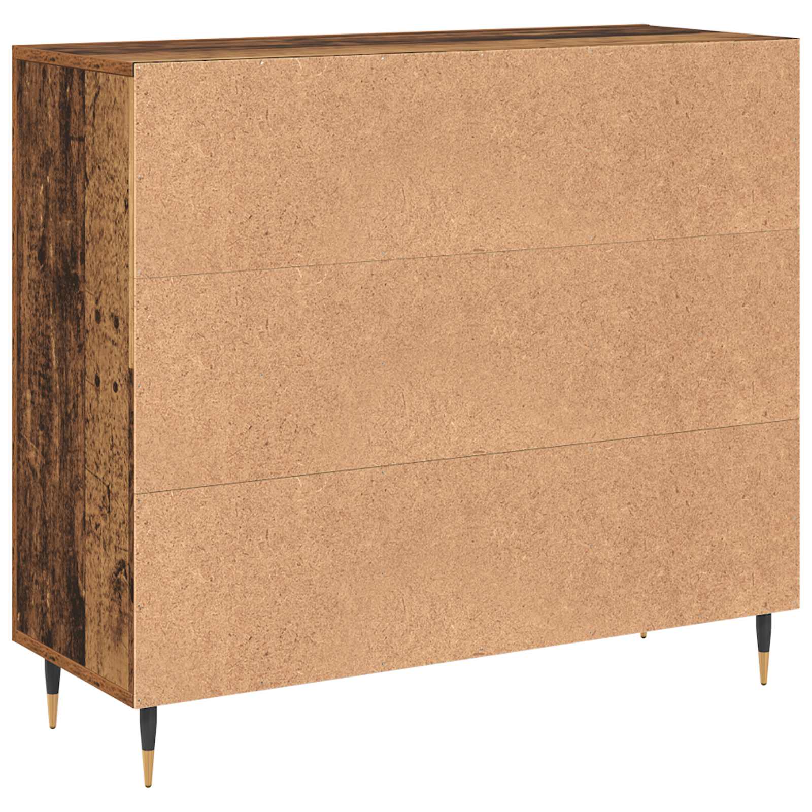 Servírovací Skříň Staré Dřevo 90 X 34 X 80 Cm Kompozitní Dřevo