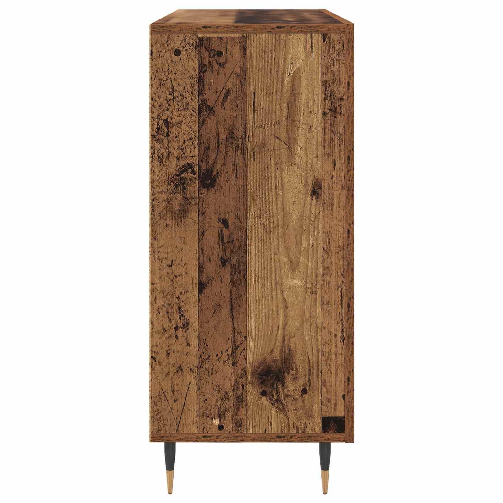 Servírovací Skříň Staré Dřevo 90 X 34 X 80 Cm Kompozitní Dřevo