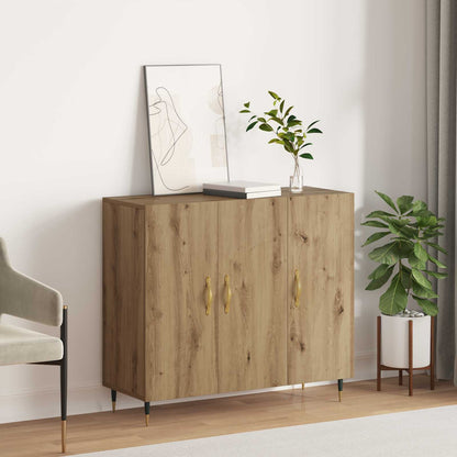 Servírovací Skříň Artisanový Dub 90 X 34 X 80 Cm