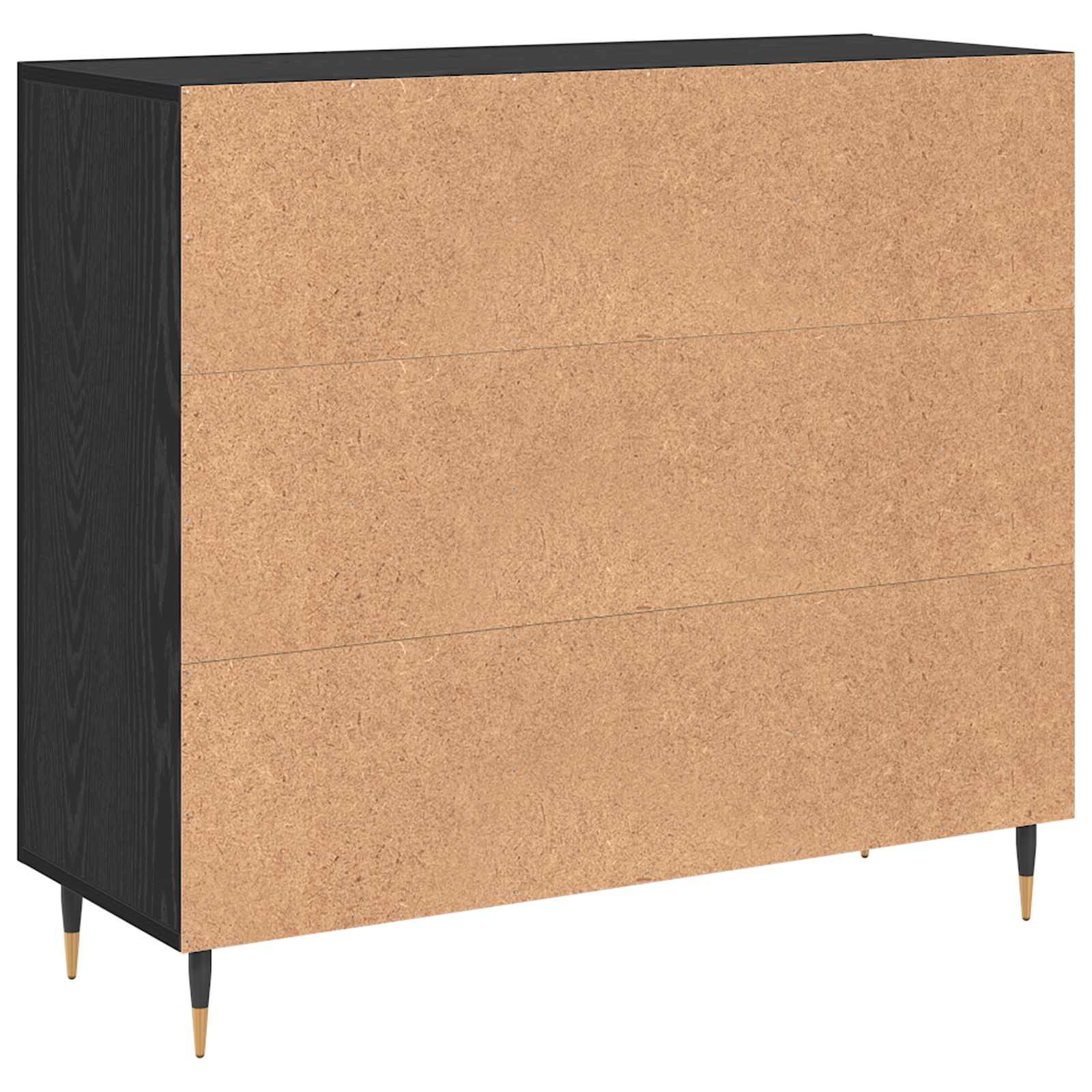 Servírovací Skříň Černý Dub 90 X 34 X 80 Cm Kompozitní Dřevo