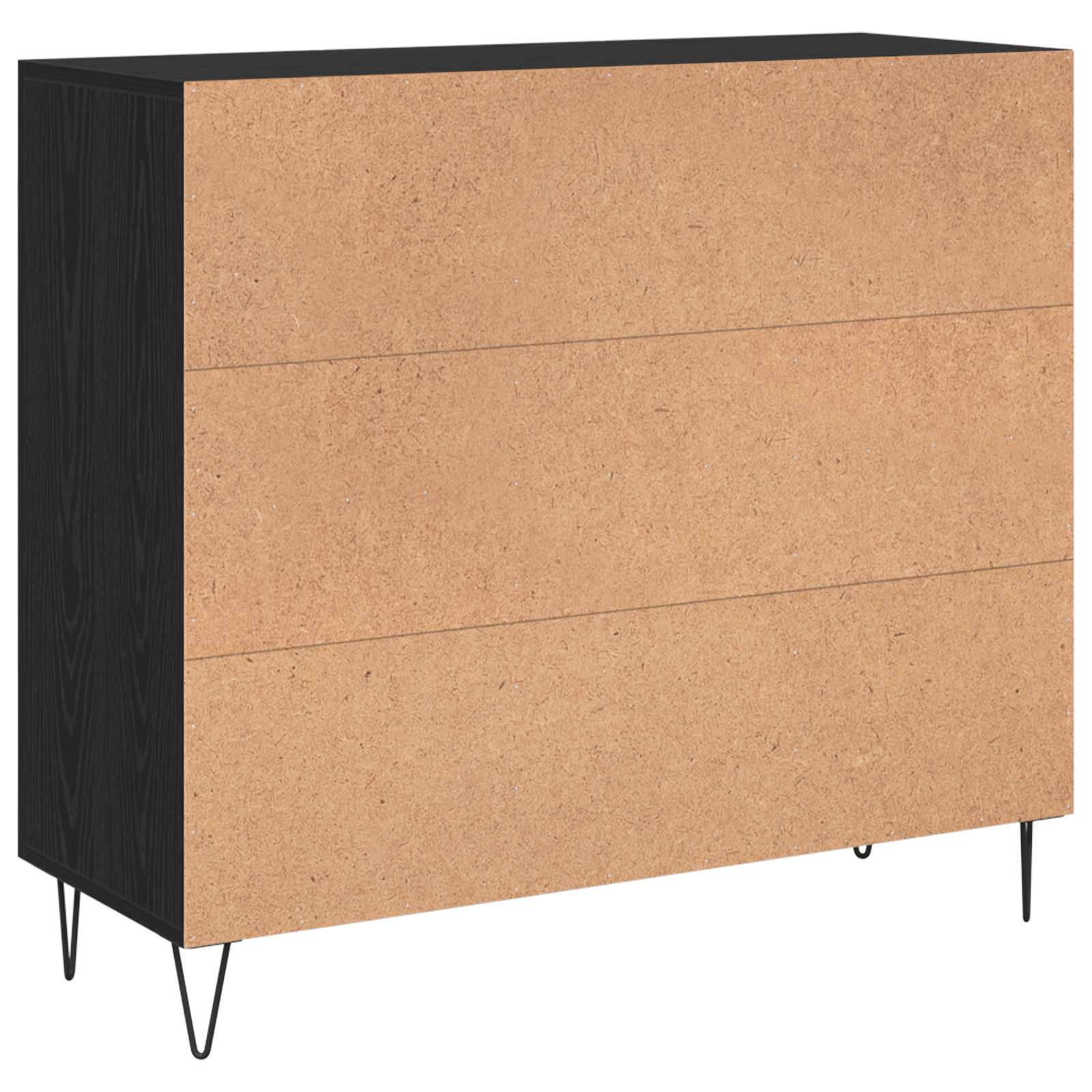 Servírovací Skříň Černý Dub 90 X 32,5 X 80 Cm Kompozitní Dřevo