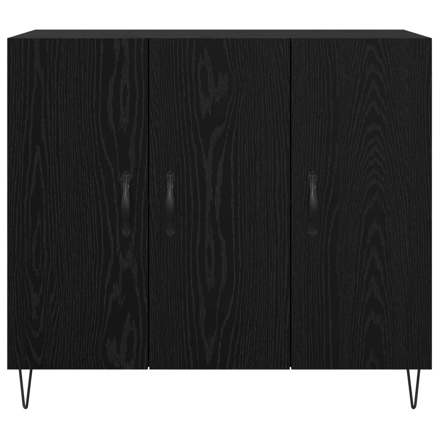 Servírovací Skříň Černý Dub 90 X 32,5 X 80 Cm Kompozitní Dřevo
