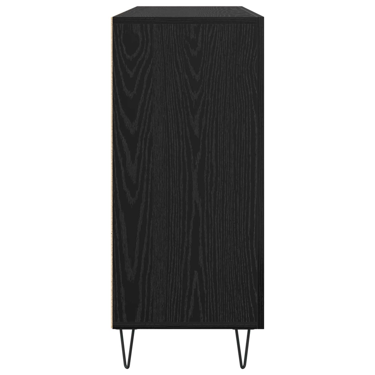Servírovací Skříň Černý Dub 90 X 32,5 X 80 Cm Kompozitní Dřevo