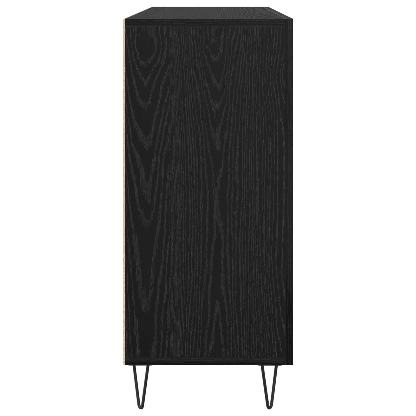 Servírovací Skříň Černý Dub 90 X 32,5 X 80 Cm Kompozitní Dřevo