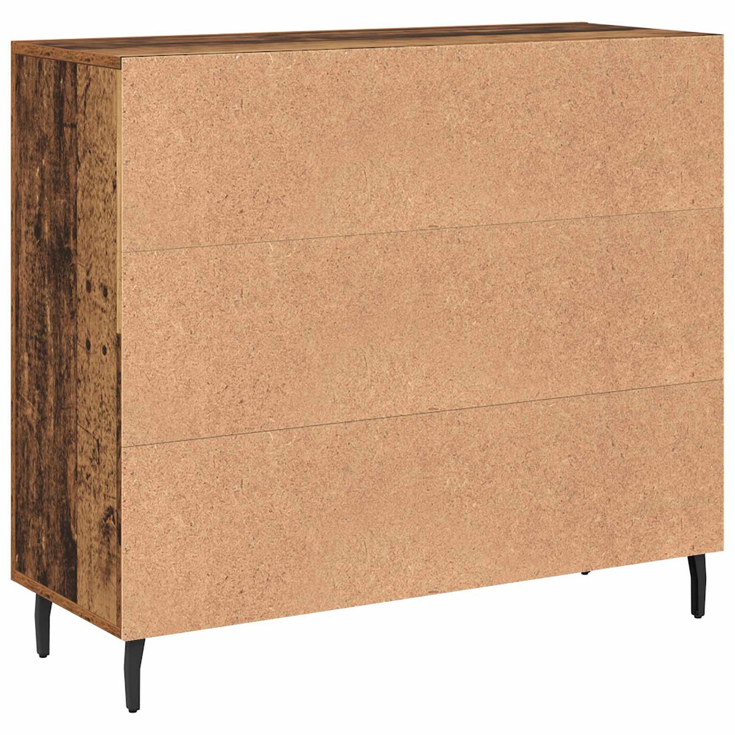Servírovací Skříň Staré Dřevo 90 X 34 X 80 Cm Kompozitní Dřevo