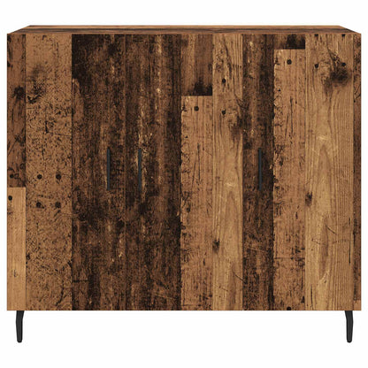Servírovací Skříň Staré Dřevo 90 X 34 X 80 Cm Kompozitní Dřevo