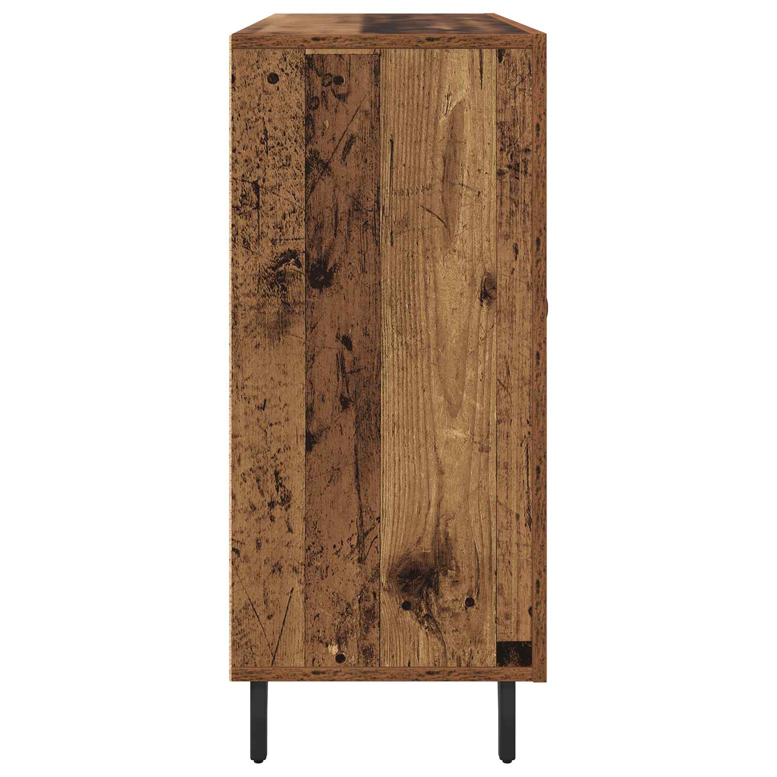 Servírovací Skříň Staré Dřevo 90 X 34 X 80 Cm Kompozitní Dřevo