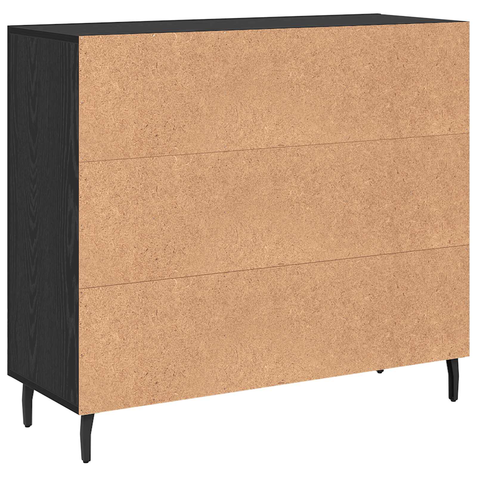 Servírovací Skříň Černý Dub 90 X 34 X 80 Cm Kompozitní Dřevo