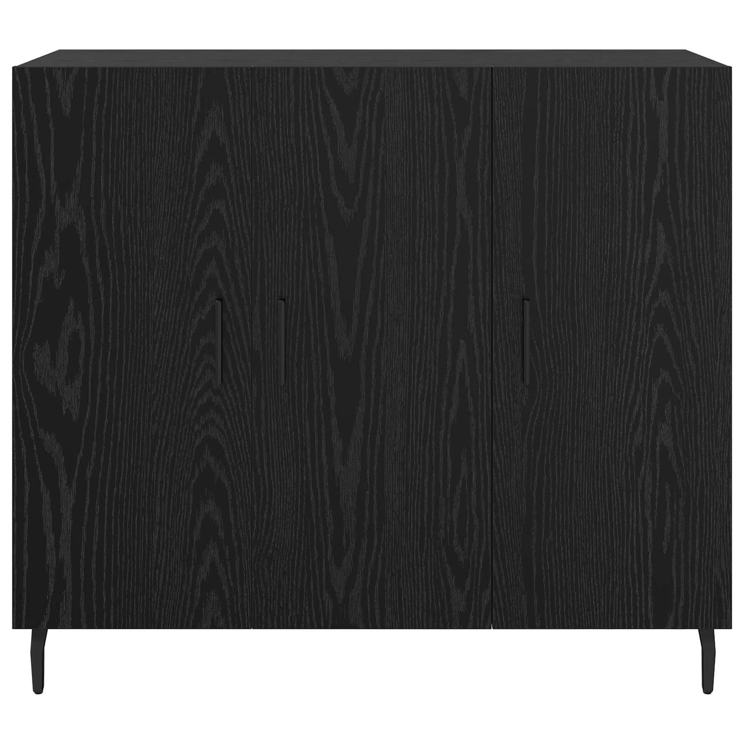 Servírovací Skříň Černý Dub 90 X 34 X 80 Cm Kompozitní Dřevo