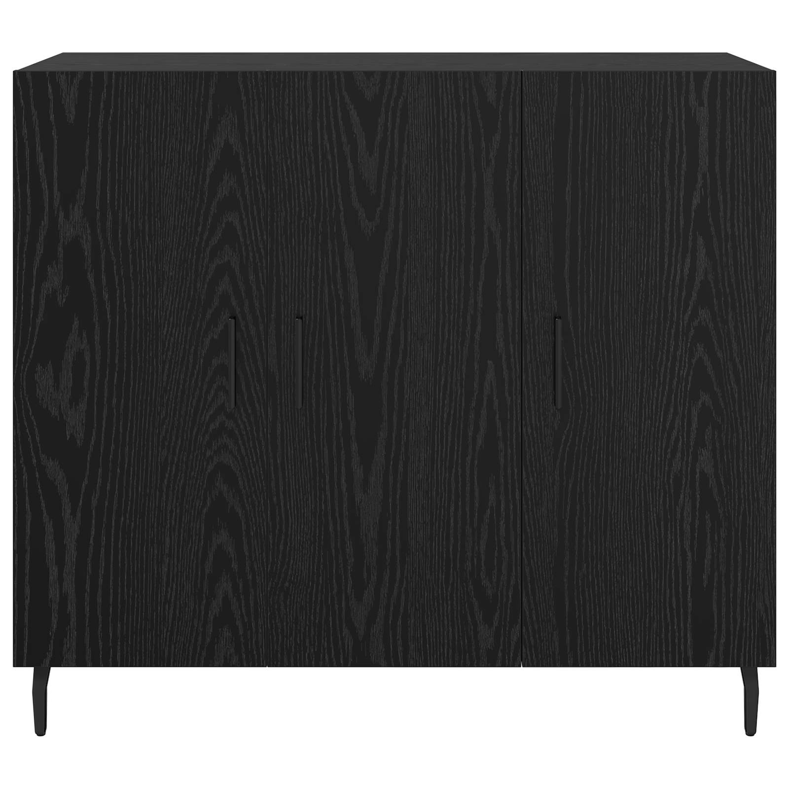 Servírovací Skříň Černý Dub 90 X 34 X 80 Cm Kompozitní Dřevo