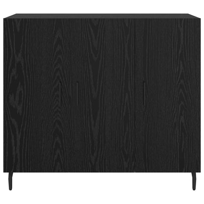 Servírovací Skříň Černý Dub 90 X 34 X 80 Cm Kompozitní Dřevo