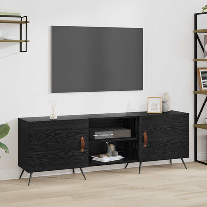 Televizní Skříň 150 X 30 X 50 Cm Černý Dub Kompozitní Dřevo
