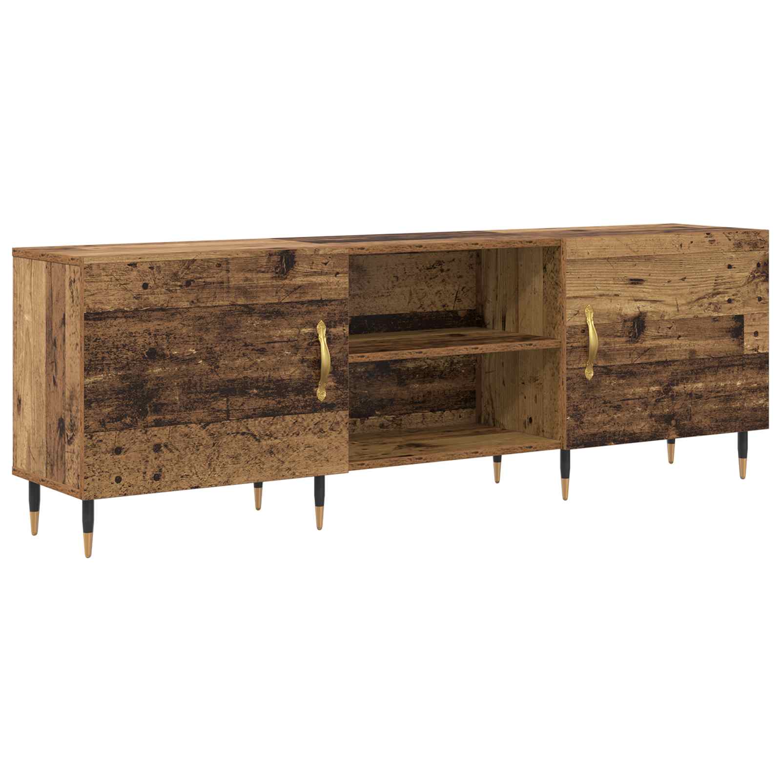 Televizní Skříň 150 X 30 X 50 Cm Staré Dřevo Kompozitní Dřevo