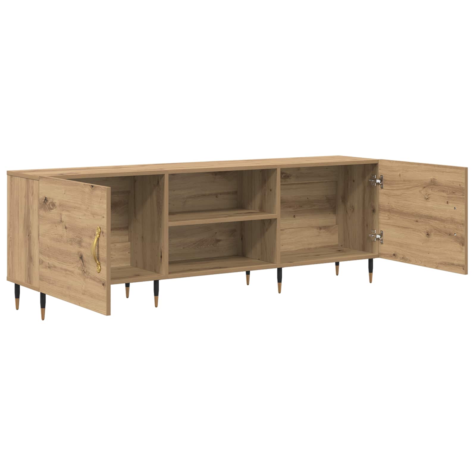 Televizní Skříň 150 X 30 X 50 Cm Dub Artisan Kompozitní Dřevo