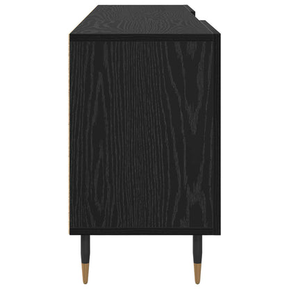 Televizní Skříň 150 X 30 X 50 Cm Černý Dub Kompozitní Dřevo