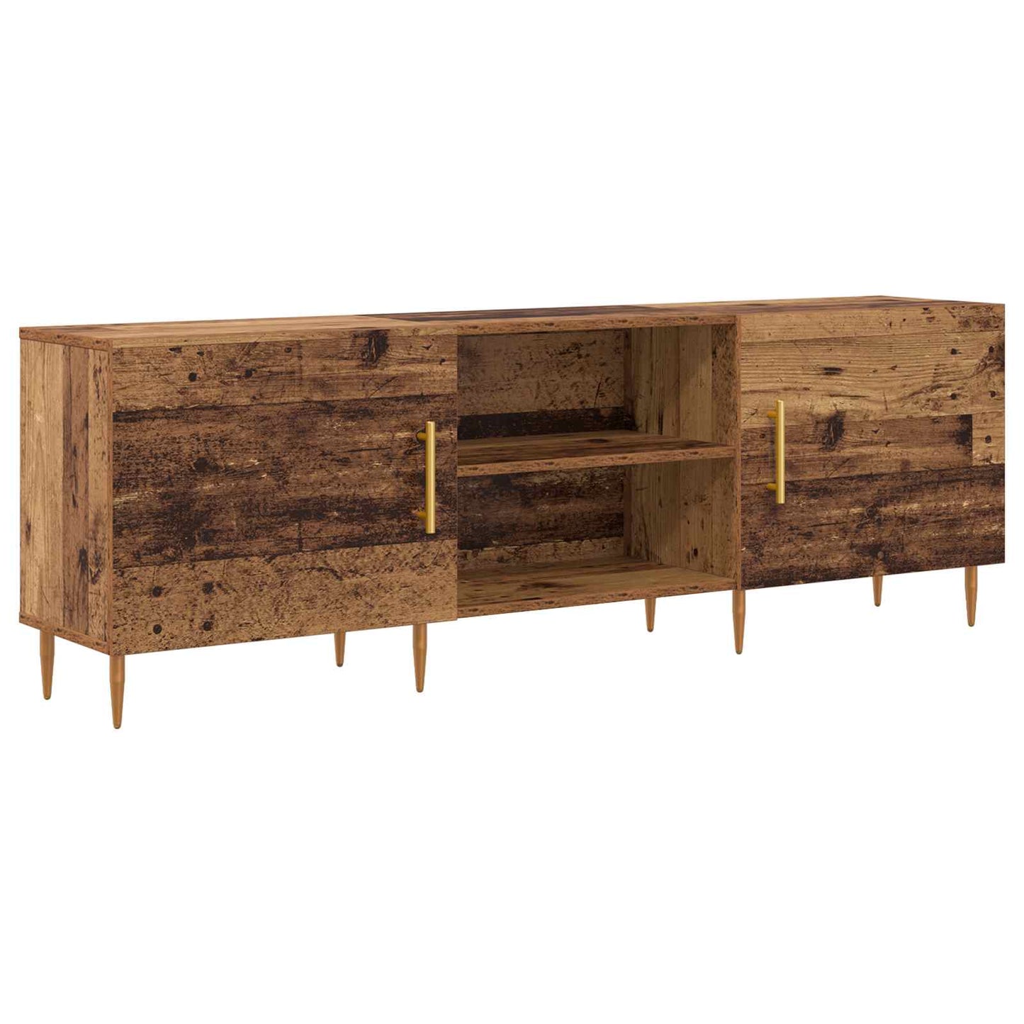 Televizní Skříň 150 X 30 X 50 Cm Staré Dřevo Kompozitní Dřevo