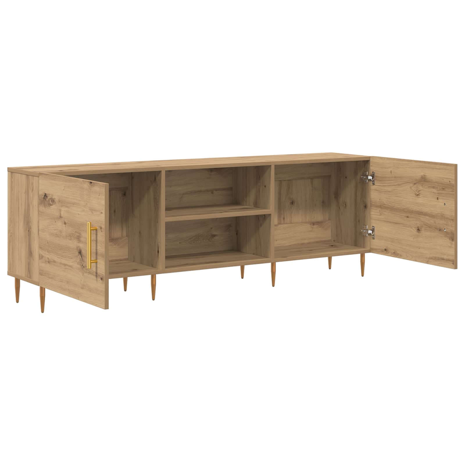 Televizní Skříň 150 X 30 X 50 Cm Dub Artisan Kompozitní Dřevo
