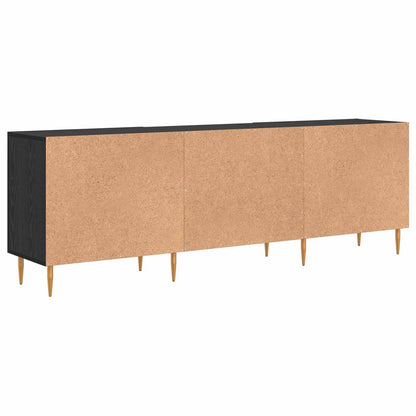 Televizní Skříň 150 X 30 X 50 Cm Černý Dub Kompozitní Dřevo