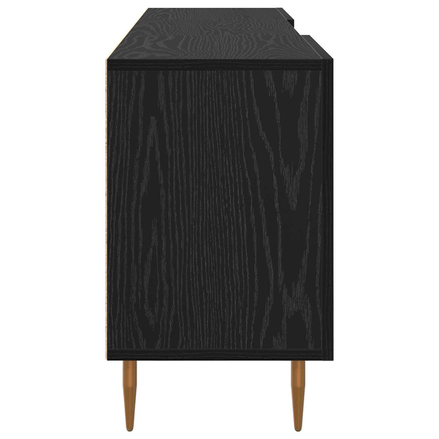 Televizní Skříň 150 X 30 X 50 Cm Černý Dub Kompozitní Dřevo