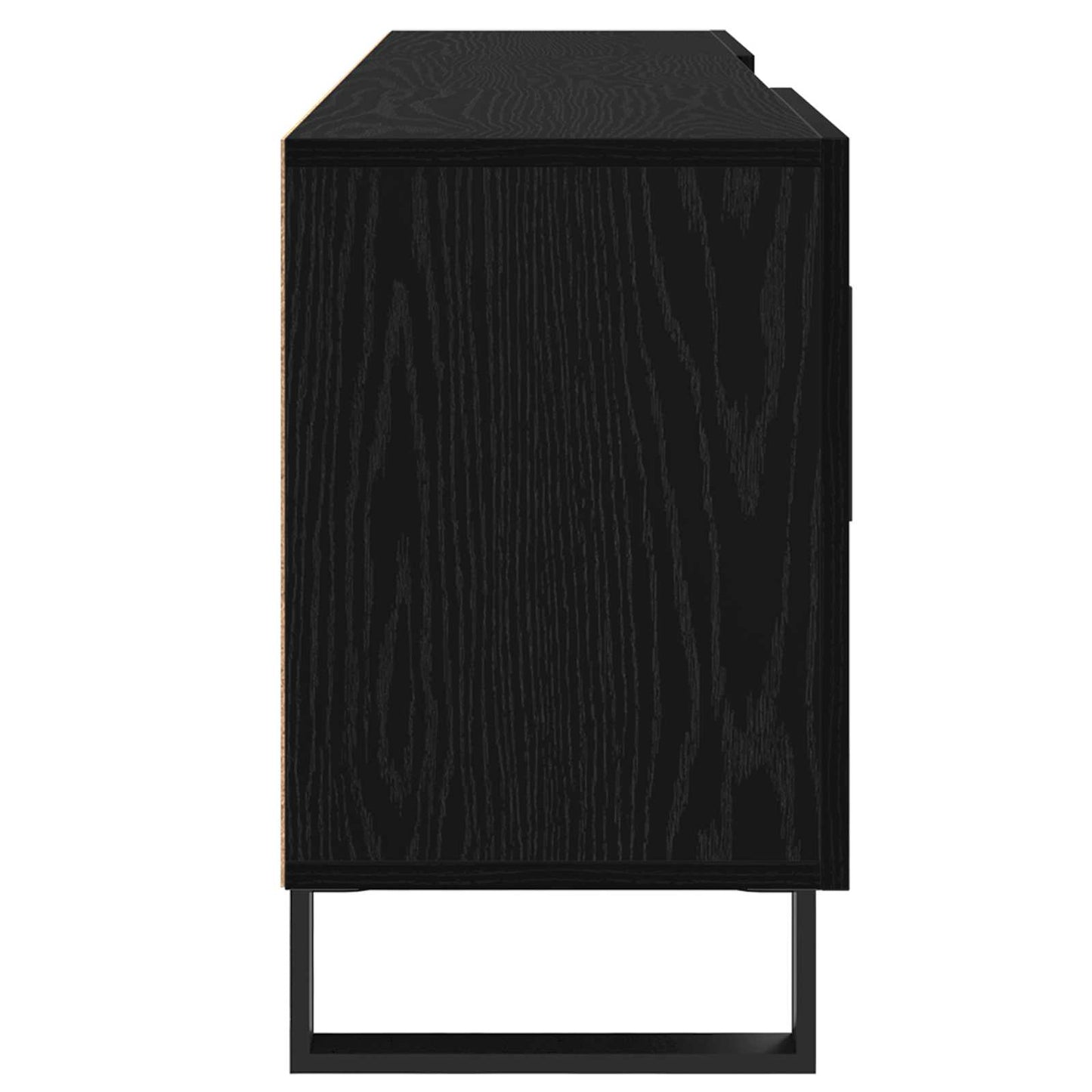 Televizní Skříň 150 X 30 X 50 Cm Černý Dub Kompozitní Dřevo