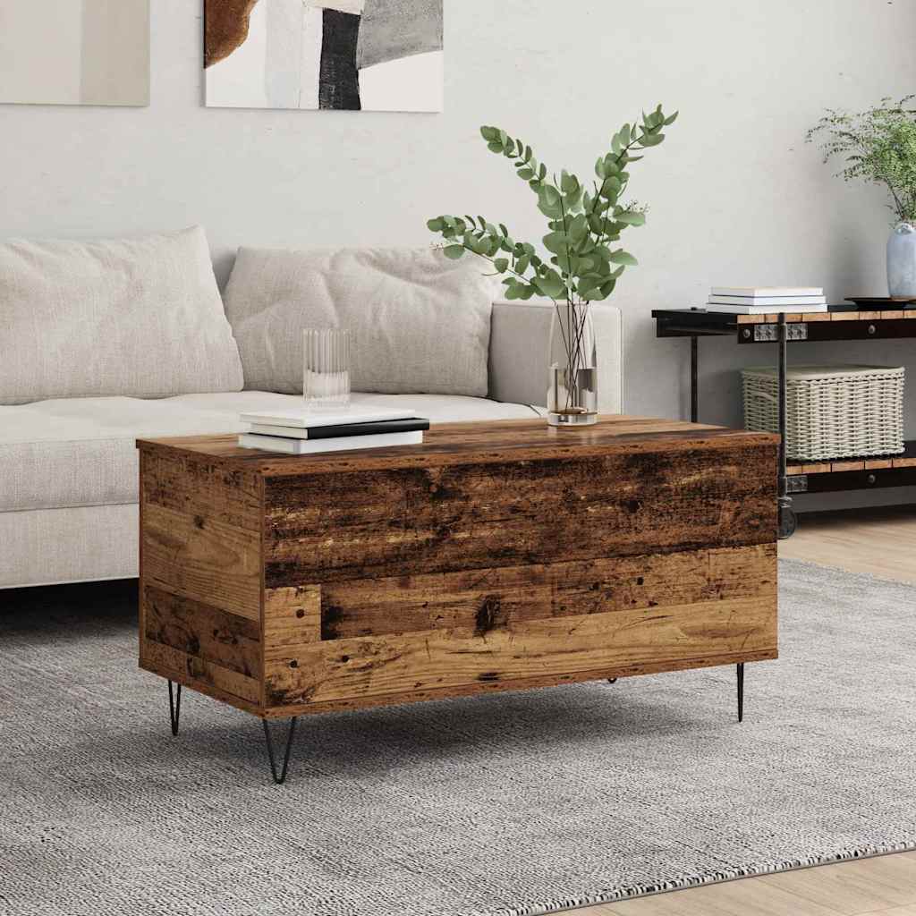 Konferenční Stolek Staré Dřevo 90 X 44.5 X 45 Cm
