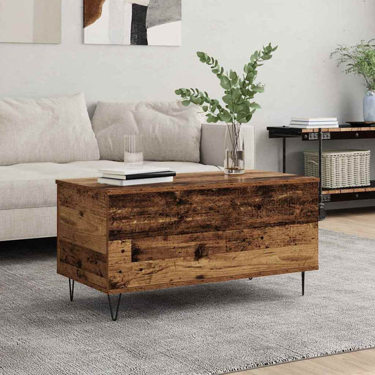 Konferenční Stolek Staré Dřevo 90 X 44.5 X 45 Cm