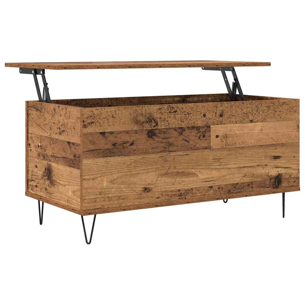 Konferenční Stolek Staré Dřevo 90 X 44.5 X 45 Cm