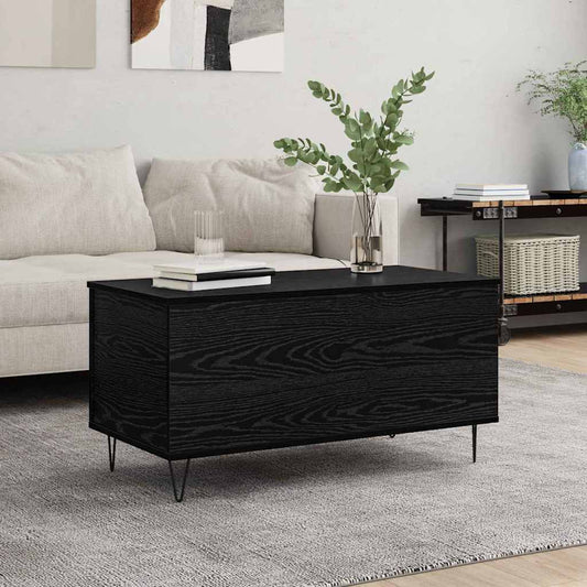 Konferenční Stolek Černý Dub 90 X 44.5 X 45 Cm Kompozitní Dřevo