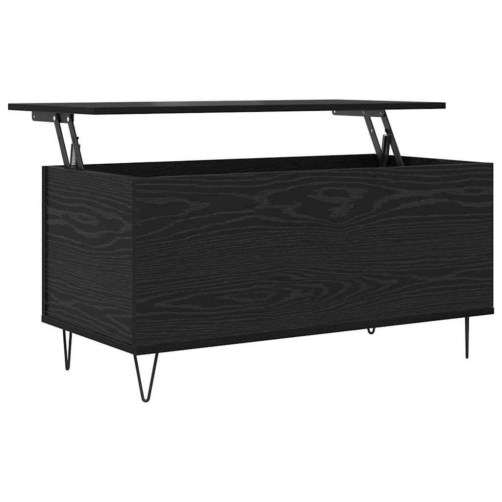 Konferenční Stolek Černý Dub 90 X 44.5 X 45 Cm Kompozitní Dřevo