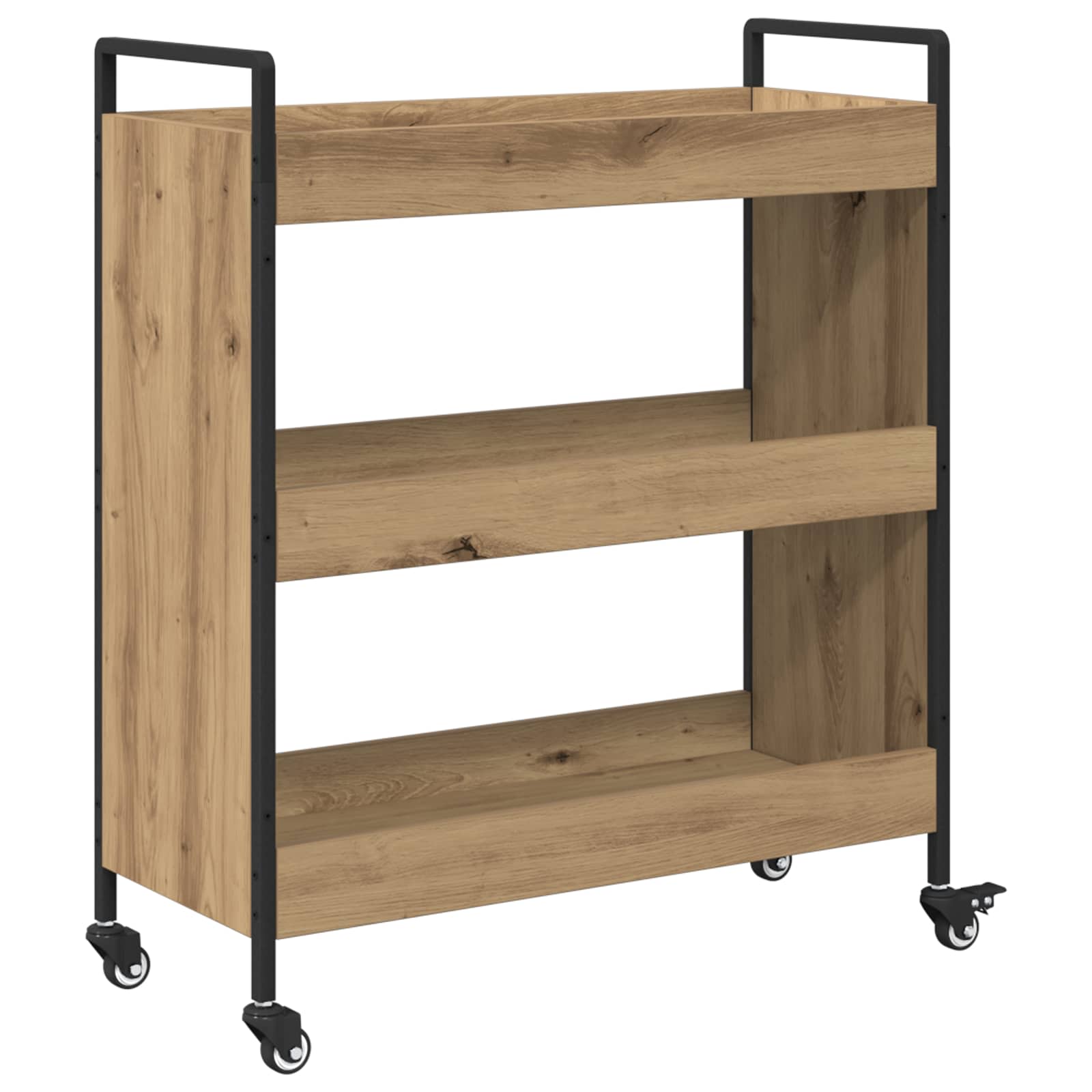 Kuchyňský Vozík Artisanový Dub 70 X 30 X 82 Cm Kompozitní Dřevo