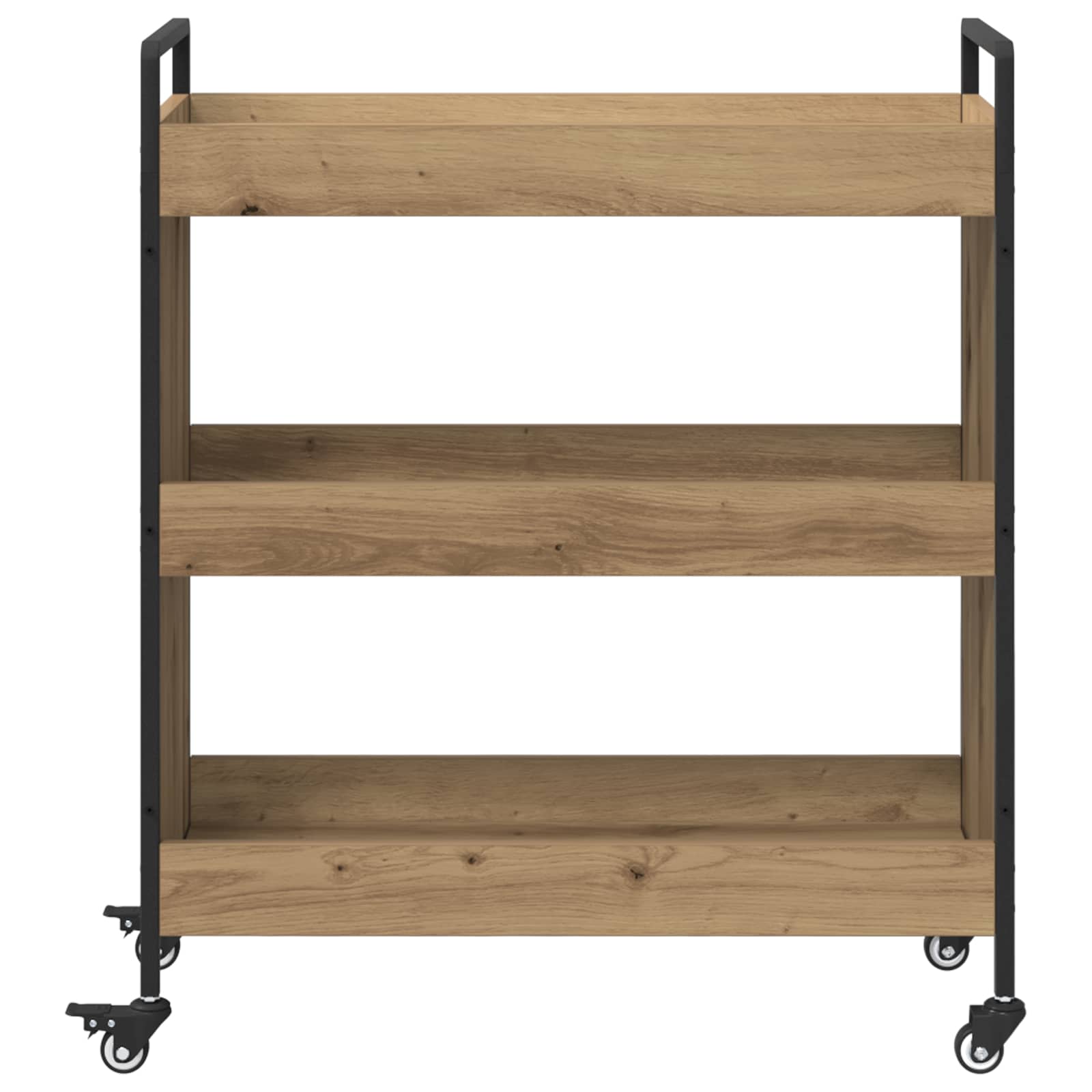 Kuchyňský Vozík Artisanový Dub 70 X 30 X 82 Cm Kompozitní Dřevo